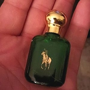 Vintage Polo green by cosmair. 3/4 bottle